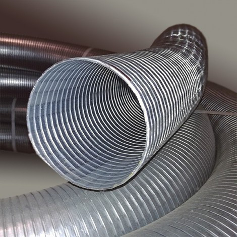 Zinc Plated Steel Exhaust Flexible Pipe - D 30